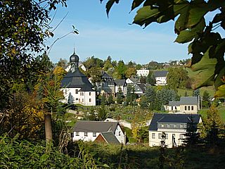 R�benau Bilck zur Kirche