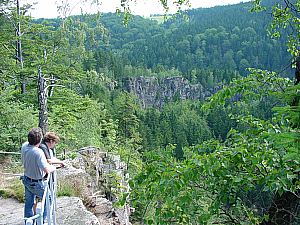 Blick vom katzenstein ins Schwarzwassertal