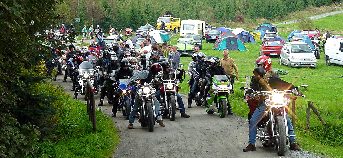 Motorradtreffen in Rübenau - Bikerausfahrt
