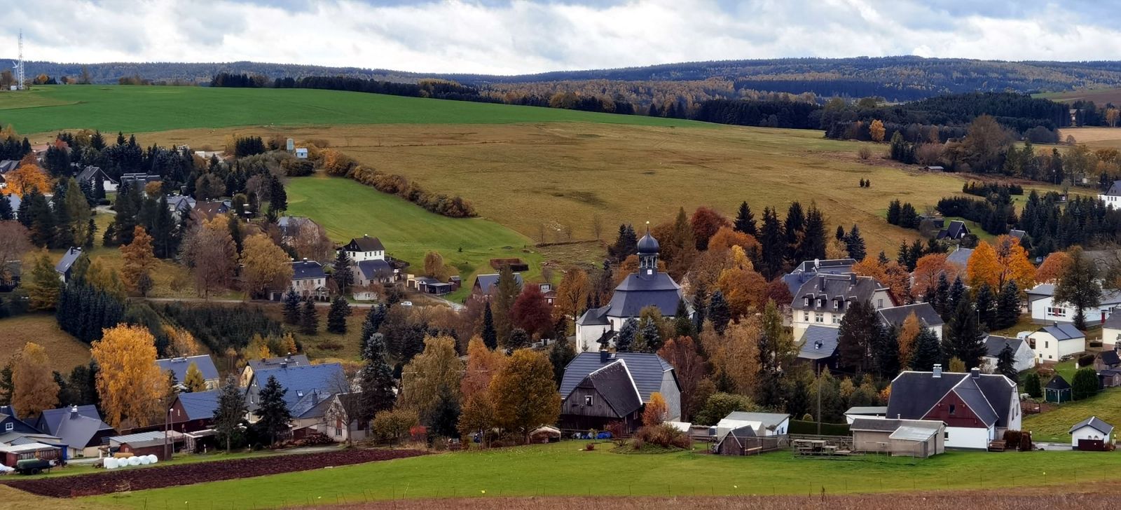 Blick vom Hirschberg auf Rübenau