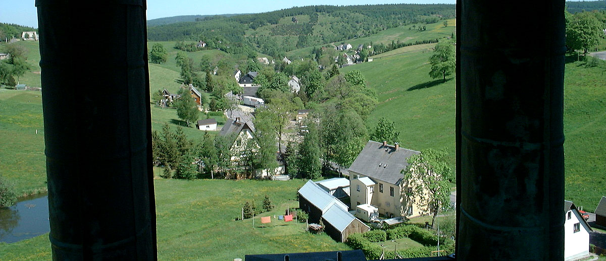 Blick vom Kirchturm auf Rübenau