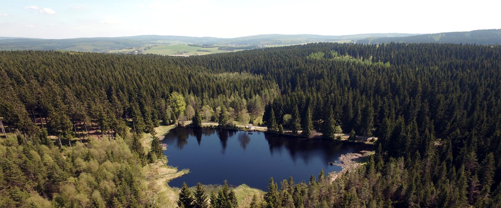 Lehmhaidner Teich Luftbildaufnahme